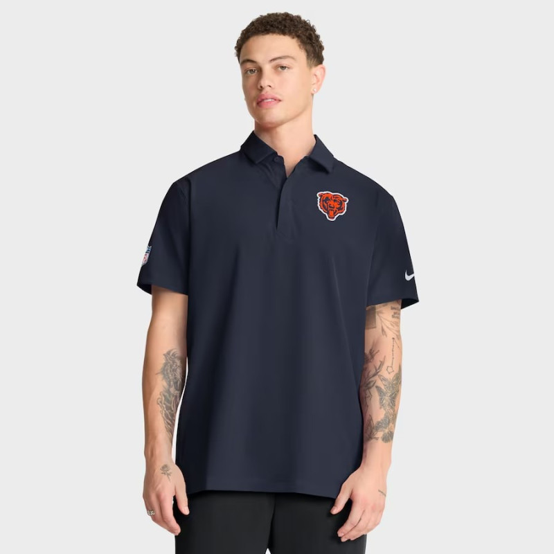 CHI M Woven Polo NVY