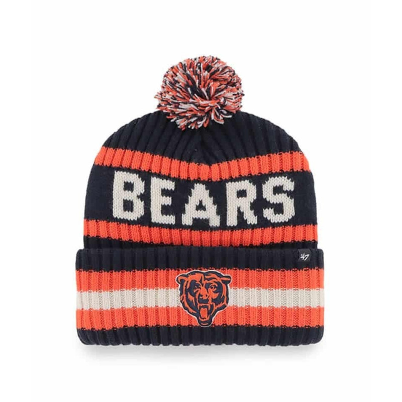 CHI W Bering Cuffed Pom Knit NVY OSFA